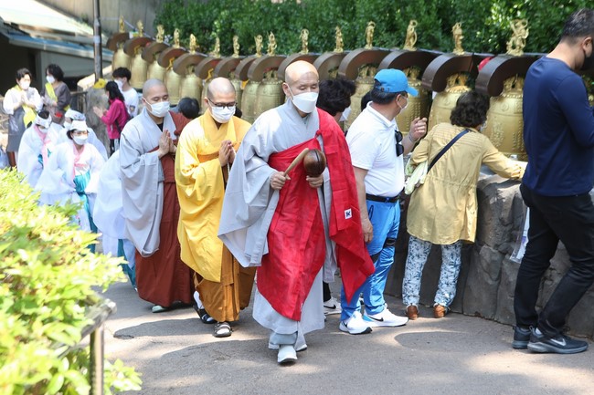 The Vesak great ceremony at Duoc Su Temple, Incheon City, South Korea